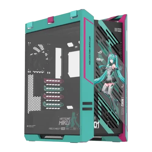 ASUS ROG Strix Helios II Hatsune Miku Edition EATX Mid-tower Case With Glass Panels