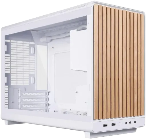 Lian Li A3-mATX-WDG Computer Case Wood & Glass Edition, 26.3L Micro Form Factor