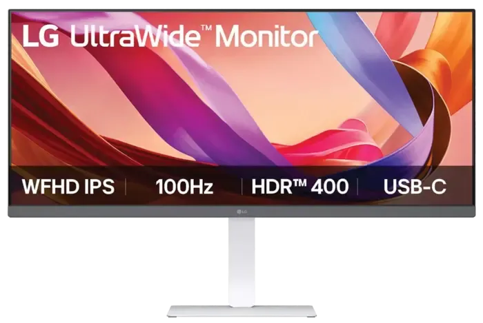 LG 34U530A-W 34" UltraWide WFHD IPS Monitor, 100Hz
