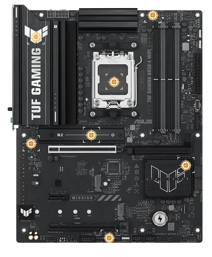 ASUS TUF GAMING B850-E WIFI AMD AM5 ATX Gaming Motherboard