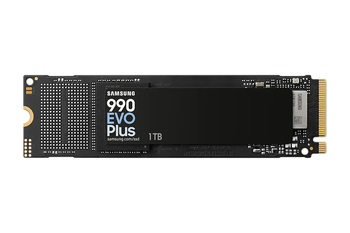 SAMSUNG 990 EVO Plus 1TB PCIe 4.0 x4 / 5.0 x2 NVMe M.2 SSD, Up to 7150 MB/s Read Speed