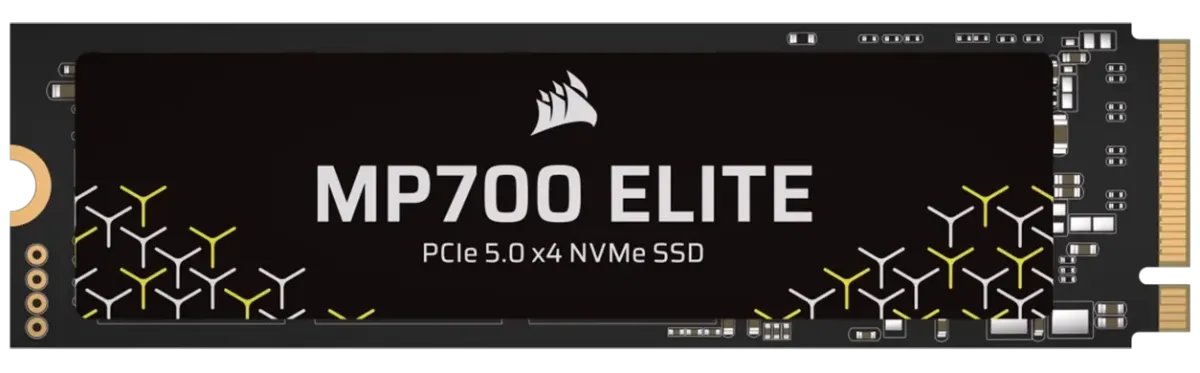 CORSAIR MP700 ELITE 2TB PCIe Gen5 x4 NVMe M.2 SSD, Up to 10,000MB/s