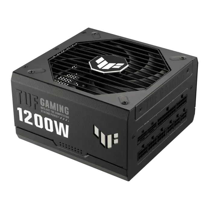 ASUS TUF Gaming 1200W Fully Modular Power Supply, 80 Plus Gold Certification, ATX12V, 135mm Axial Tech Fan Design, Protective PCB Coating, ATX 3.0 Compatible, Black | 90YE00S0-B0NA00