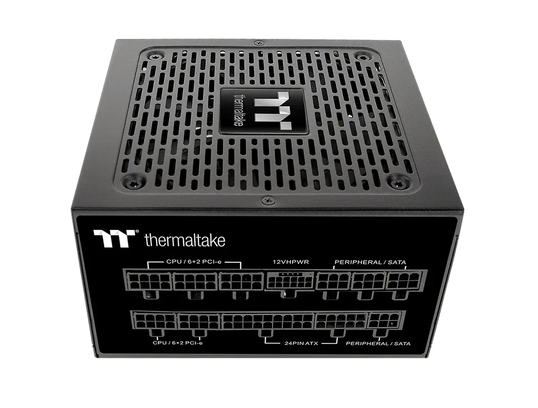 Thermaltake TOUGHPOWER GF A3 Gold 1200W PSU, True 600W 12VHPWR Connectors on PSU & NVIDIA RTX 40 Series, ATX 3.0/PCI-E 5.0, 80+ Gold, SLI/Crossfire Ready, Black | PS-TPD-1200FNFAGK-H