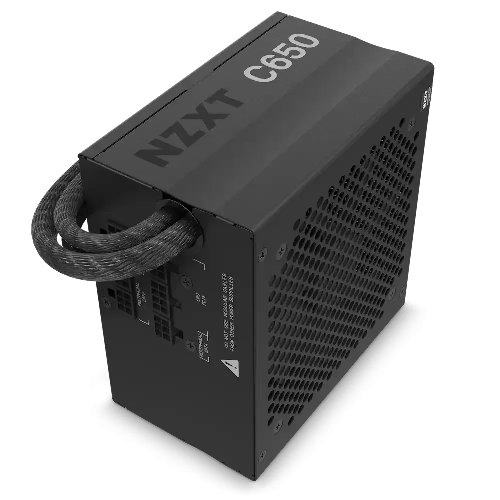 NZXT C650 Bronze - PA-6B1BB-US - 650 Watt PSU - 80 Plus Bronze Certified - DC-DC Technology - Semi Modular Design - Sleeved Cables - ATX Gaming Power Supply