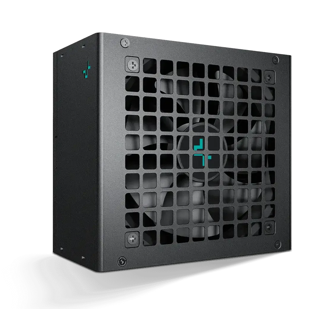 Deepcool PL750DNon-Modular Power Supply, 750W Power, ATX12V V3.0, Hydro Bearing 120mm Fan, 80 PLUS Bronze, Chinese Electrolytic Capacitors, Active PFC + DC to DC, Black | R-PL750D-FC0B-UK