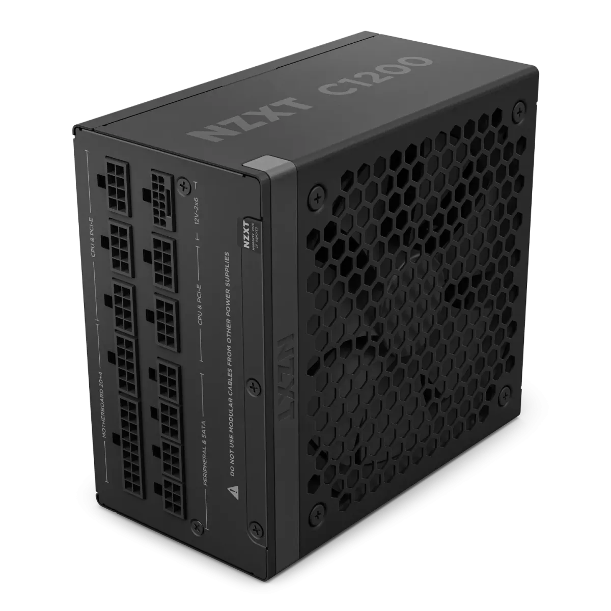 NZXT C1200 Gold ATX 3.1 1200 Watt 80 PLUS Gold Fully Modular Power Supply (PSU), 135mm FDB Fan, 12V-2x6, Black | PA-2G2BB-UK