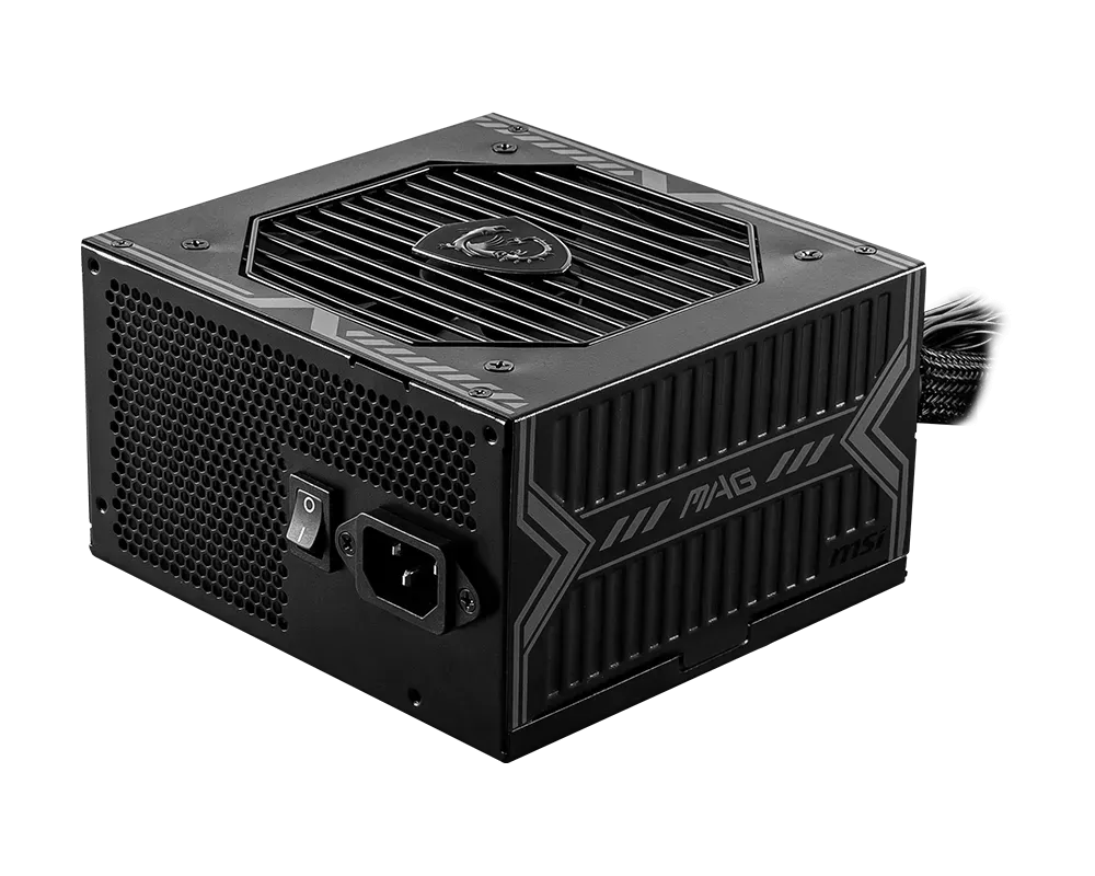 MSI MAG A750BN PCIE5 750W ATX Power Supply (PSU), PCIe 5.0 Ready, 120mm Fan, Active PFC, Sleeve Bearing, 80 PLUS Bronze, Black | 306-7ZP2C18-CE0