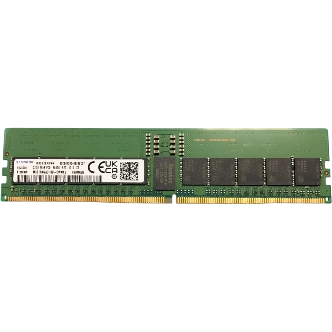 SAMSUNG 32GB DDR5 RDIMM Server Memory, 5600MHz PC5 44800 ECC Registered RAM, CL46, 1.1V | M321R4GA3PB0-CWMXJ