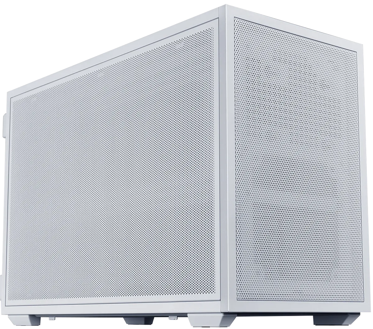 LIAN LI B4-mATX Mesh Cases Compact 21.3L SFF Gaming Case, 358mm 4-Slot GPU & 360mm Radiator Support, 140mm ATX PSU, White | G99.B4W.00