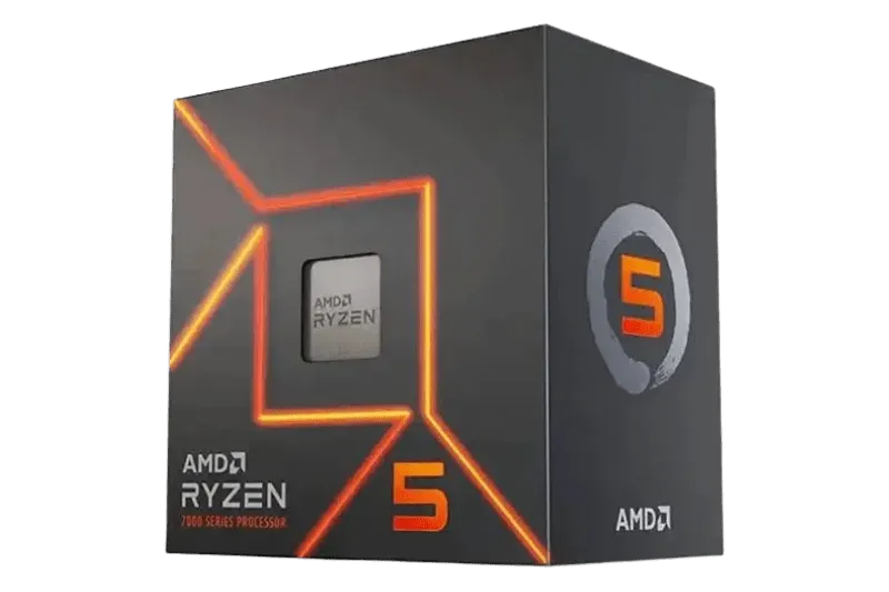 AMD Ryzen 5 7600 Desktop Processor - 6 Cores, 5.1GHz Turbo, AM5 Socket