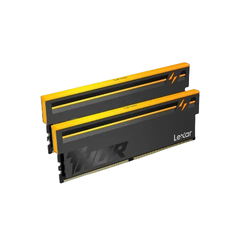 Lexar THOR RGB 2nd Gen DDR5 Desktop Memory, 64GB (2x 32GB) Capacity, 6000 MT/s Speed, CL40 CAS Latency, 288-Pin, Intel XMP 3.0 & AMD EXPO | LD5U32G60C40BV-RGD