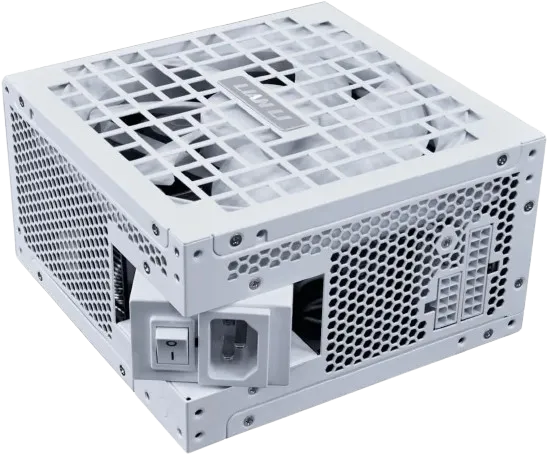 LIAN LI RS1000G 1000W Rotational Shift Power Supply, 80+ Gold, ATX 3.1, PCIe 5.1, RS Hub Built-In, Fully Modular, White | RS1000G/BH