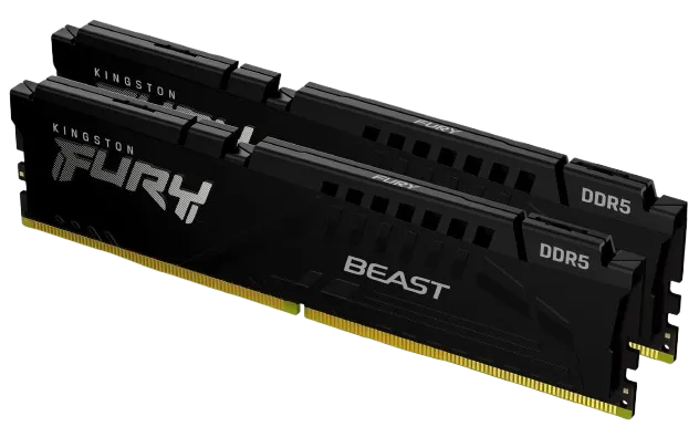 Kingston FURY Beast 64GB (2x 32GB) DDR5-6000 Memory Kit (RAM), CL36, Intel XMP 3.0 & AMD EXPO | KF560C36BBEK2-64