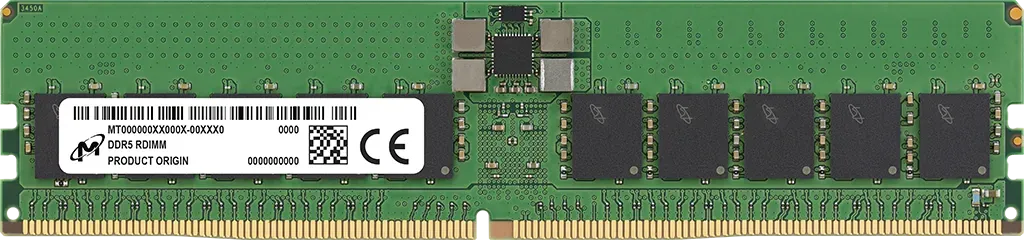 Micron 32GB DDR5-5600 RDIMM 2Rx8 CL46 | MTC20F2085S1RC56BR