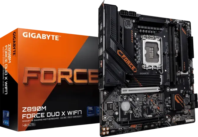 GIGABYTE Z890M FORCE DUO X WIFI7 LGA 1851 Micro-ATX Gaming Motherboard