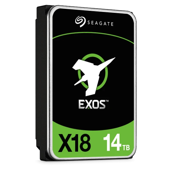 Seagate Exos X18 14TB Enterprise HDD, 3.5" SAS III 6Gb/s, 7200RPM, 256MB Cache, 270MB/s, 2.5Mn MTBF | ST14000NM000J